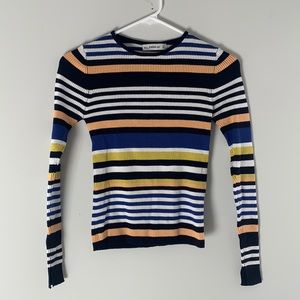 Zara 90s Stripe Knit Long-sleeve